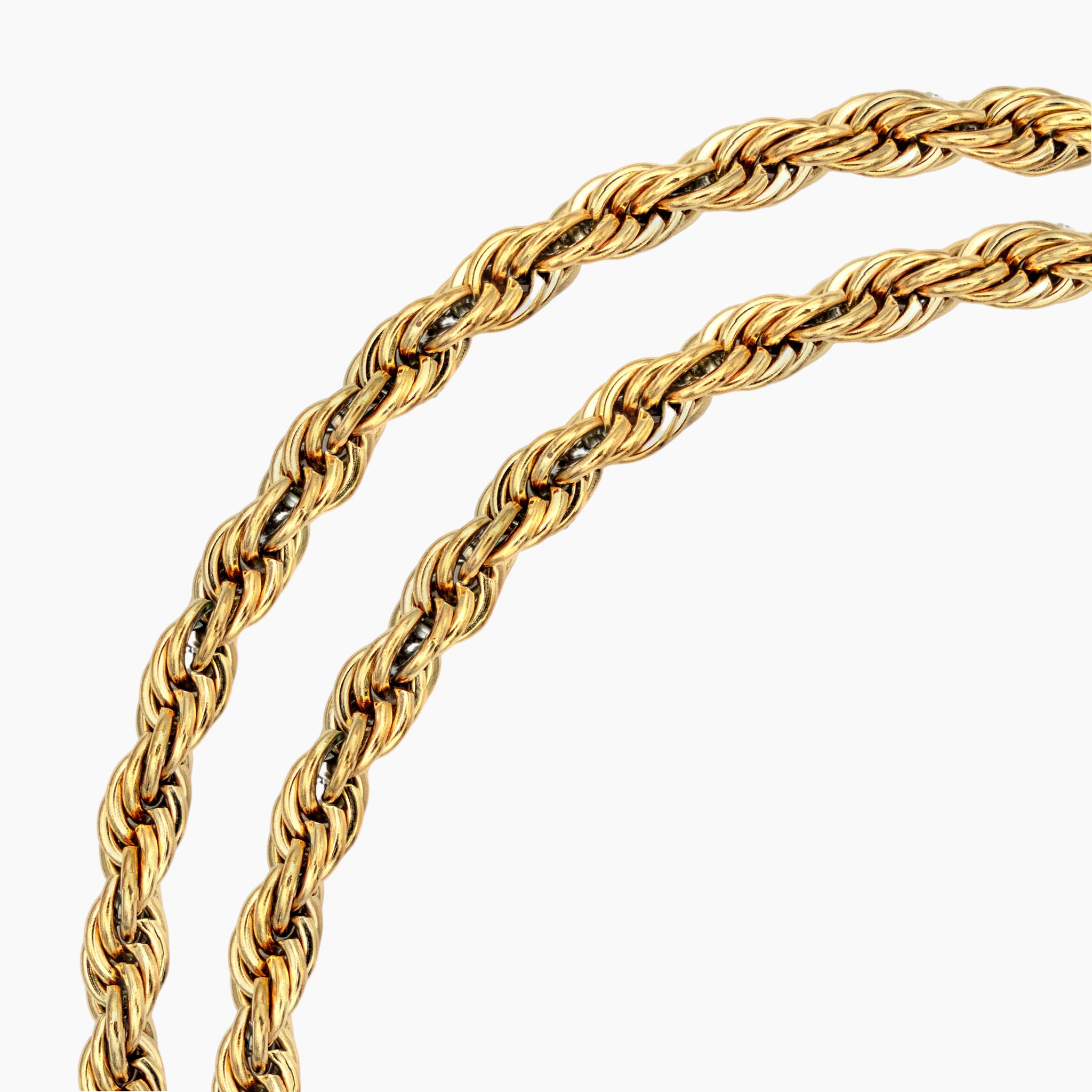 3mm Twisted Rope Chain - Gold