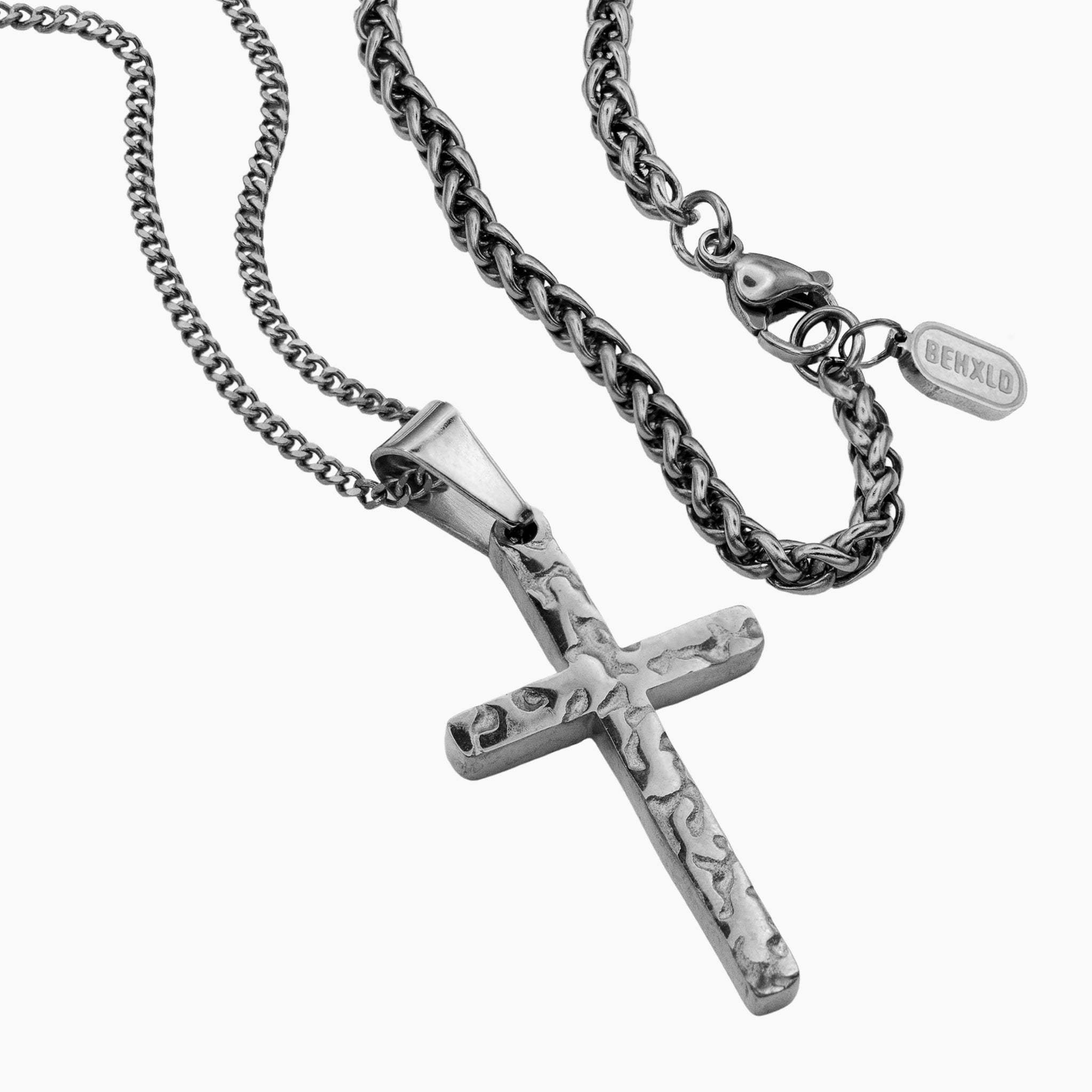 Rugged Cross Set - Silver